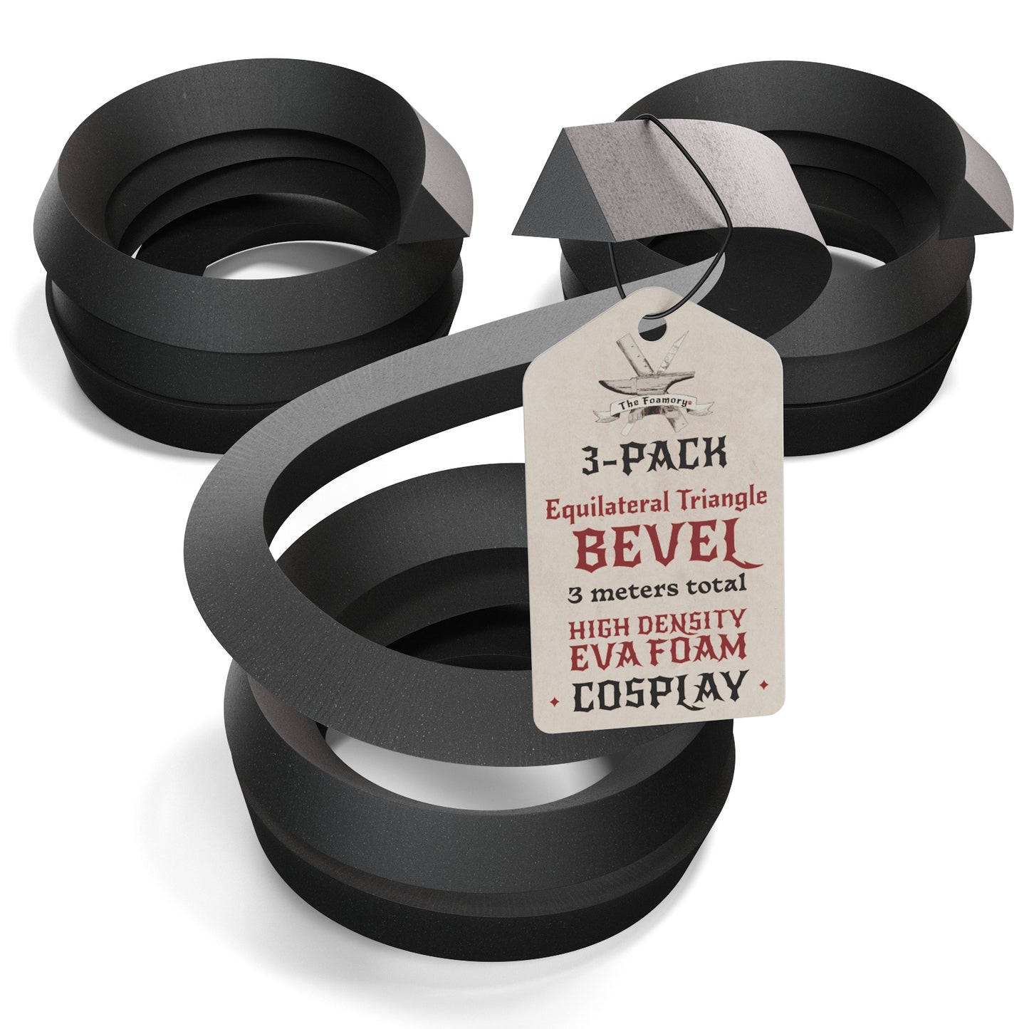 High Density EVA Foam Dowels/Bevels | 1 to 3 Meter(s) Options | Multiple Shapes | Multiple Diameters 5-40mm