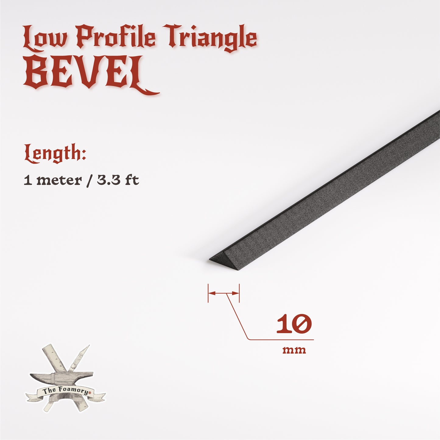 High Density EVA Foam Dowels/Bevels | 1 to 3 Meter(s) Options | Multiple Shapes | Multiple Diameters 5-40mm