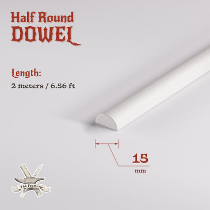 High Density EVA Foam Dowels/Bevels | 1 to 3 Meter(s) Options | Multiple Shapes | Multiple Diameters 5-40mm