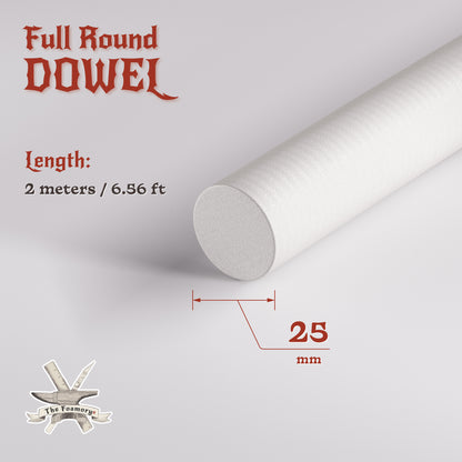 High Density EVA Foam Dowels/Bevels | 1 to 3 Meter(s) Options | Multiple Shapes | Multiple Diameters 5-40mm