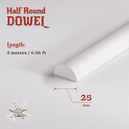 High Density EVA Foam Dowels/Bevels | 1 to 3 Meter(s) Options | Multiple Shapes | Multiple Diameters 5-40mm