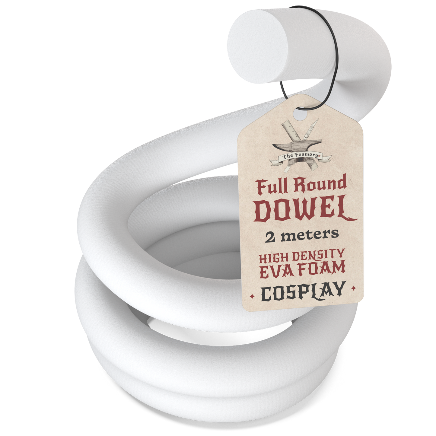 High Density EVA Foam Dowels/Bevels | 1 to 3 Meter(s) Options | Multiple Shapes | Multiple Diameters 5-40mm