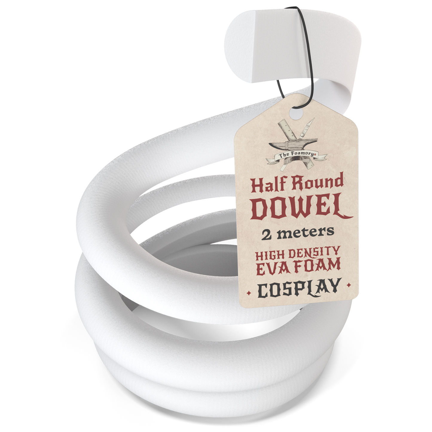 High Density EVA Foam Dowels/Bevels | 1 to 3 Meter(s) Options | Multiple Shapes | Multiple Diameters 5-40mm