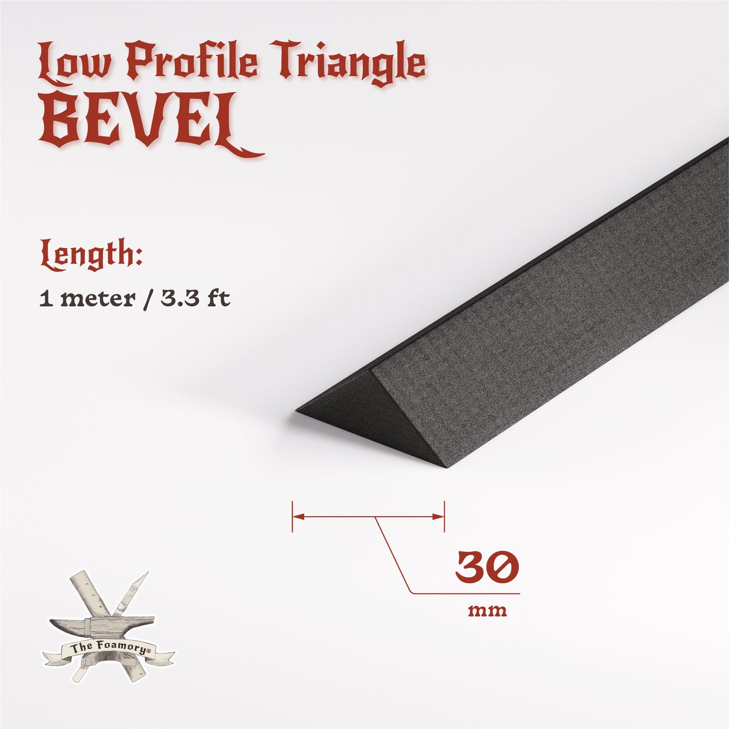 High Density EVA Foam Dowels/Bevels | 1 to 3 Meter(s) Options | Multiple Shapes | Multiple Diameters 5-40mm