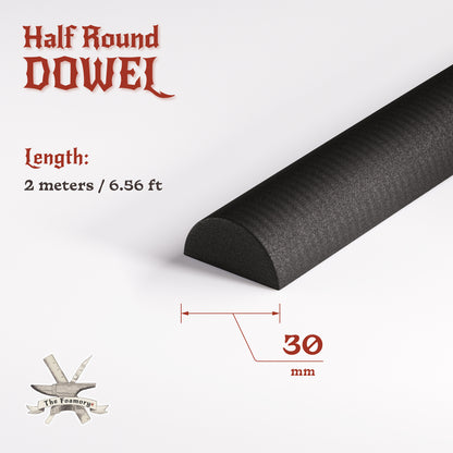 High Density EVA Foam Dowels/Bevels | 1 to 3 Meter(s) Options | Multiple Shapes | Multiple Diameters 5-40mm
