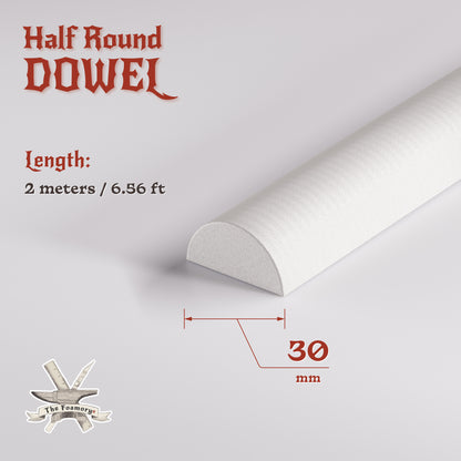 High Density EVA Foam Dowels/Bevels | 1 to 3 Meter(s) Options | Multiple Shapes | Multiple Diameters 5-40mm