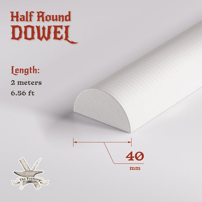 High Density EVA Foam Dowels/Bevels | 1 to 3 Meter(s) Options | Multiple Shapes | Multiple Diameters 5-40mm