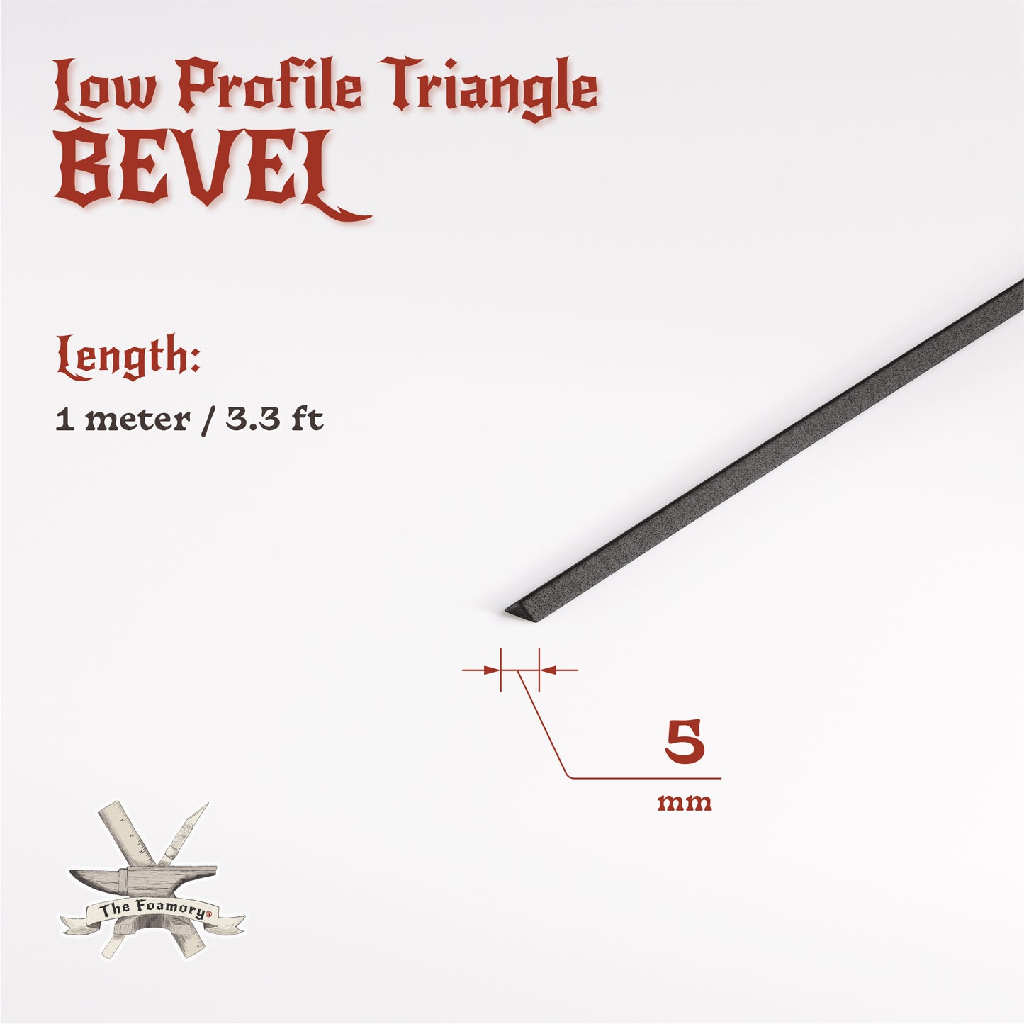 High Density EVA Foam Dowels/Bevels | 1 to 3 Meter(s) Options | Multiple Shapes | Multiple Diameters 5-40mm