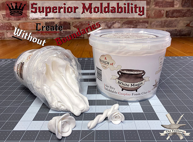 Moldable Foam Clay, 300g, White